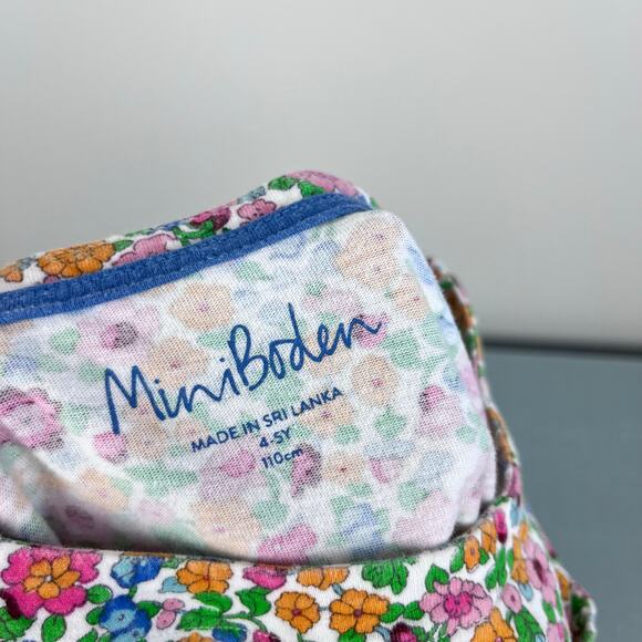 Mini Boden short Sleeve Fun Floral Jersey Dress 4-5 - Picture 5 of 6